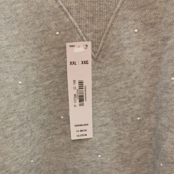 PINK Victoria's Secret Gray Sweatshirt - Picture 2 of 8
